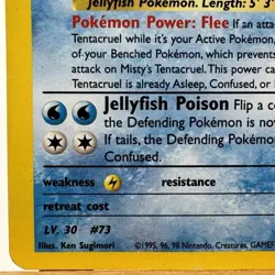 Misty’s Tentacruel - 10/132 - Gym Heroes - Holo Rare - Pokemon - Damaged - Image 5