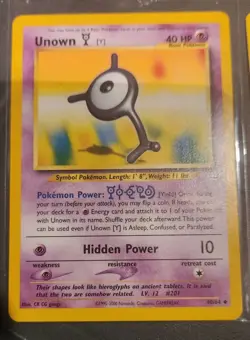 2000 Pokemon TCG UNOWN #40/64 1st Edition Neo Revelation Uncommon - Image 1
