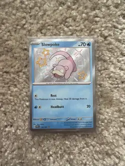 Slowpoke 116/091 SV Paldean Fates Shiny Rare Pokemon TGC - NM - Image 1