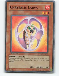 Chrysalis Larva #TAEV-EN010 1st Edition Yugioh Card - Image 1