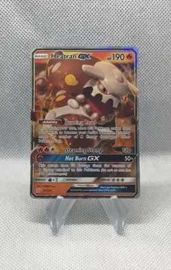 Heatran GX - 25/236 - Pokemon Unified Minds Sun & Moon Ultra Rare Card NM - Image 1