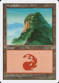 Mountain (176) Portal Three Kingdoms NM Basic Land MAGIC MTG CARD ABUGames - Image 1