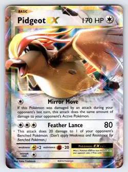 Pidgeot EX 64/108 2016 XY Evolutions Pokemon Card TCG Ultra Rare Holo - Nm - Image 1