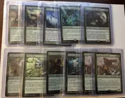MTG Green Card Lot Ozolith Nylea Surrak And Goreclaw Three Visits - Image 1