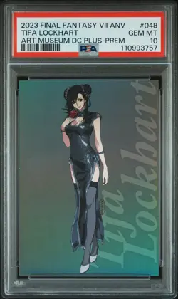 2023 FINAL FANTASY VII ANNIV ART MUSEUM DIGITAL CARD PLUS TIFA LOCKHART PSA 10 - Image 1