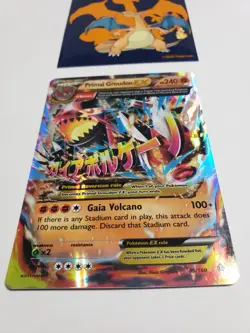 Pokemon Primal Groudon EX Holo Rare Art TCG Card 86/160 Primal Clash 2014 - Image 1