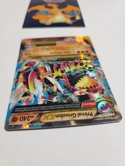 Pokemon Primal Groudon EX Holo Rare Art TCG Card 86/160 Primal Clash 2014 - Image 3