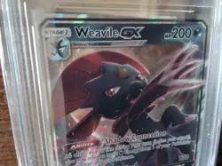 Pokemon Cards promo sr v weavile x gx vmax secret 132/236 ex graded art card b28 - Image 2