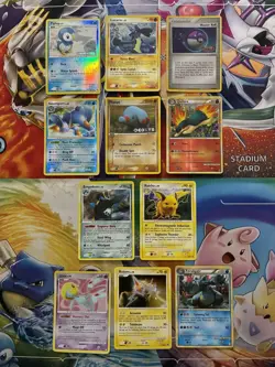 Vintage Pokemon Card Lot Holo Reverse Holo Fire Raichu Swapert Empoleon Lucario - Image 1