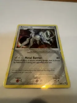 Pokemon TCG Arceus LV 100 AR9 Platinum Holo Rare Card NM Condition - Image 1