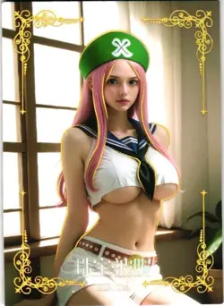 JEWELRY SSR-036 Sailor Uniform Skirt Thick One Piece Anime Collectible Card - Image 1