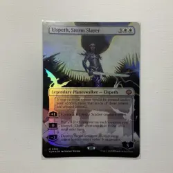 Magic the Gathering TCG - Elspeth, Storm Slayer (Borderless Mythic Foil Card) - Image 1