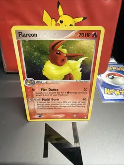 Pokemon TCG Flareon EX Holo Card Unseen Forces 5/115 Rare Lp Excellent Condition - Image 1