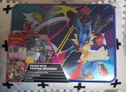 SEALED Pokemon 2025 Fall Mega Collector Chest Tin Box - 6 Packs & 3 Foil Cards - Image 1