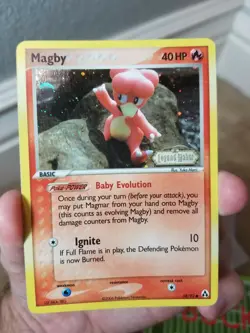 2006 POKEMON EX LEGEND MAKER MAGBY REVERSE HOLO CARD, 58/92 - Image 1