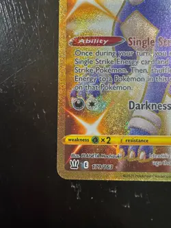 Pokemon TCG Houndoom Sword & Shield Battle Styles Holo Card 179/163 Secret Rare - Image 5