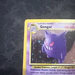 Pokemon TCG Gengar Fossil Holo Card 5/62 Unlimited Rare Vintage WOTC 1999 - Image 5