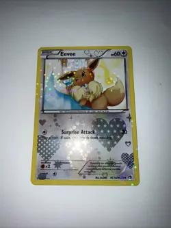 Pokemon Eevee Holo TCG Card RC14/RC25 Legendary Treasures Radiant Collection - Image 1
