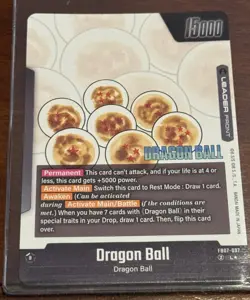 Dragon Ball TCG Fusion World Manga SB02 Gold Shenron Leader Card - Image 2