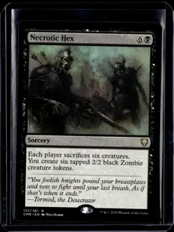 Necrotic Hex - 137 - CMR - NM - MTG Magic the Gathering - Image 1