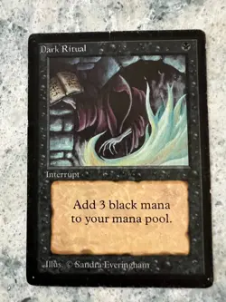 Dark Ritual - BETA - MP - MTG - Magic the Gathering - Image 1