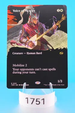 MTG Voice of Victory (Borderless) Tarkir: Dragonstorm Regular #331 - Image 1