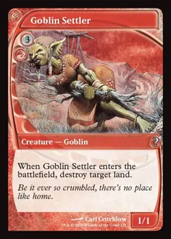 Goblin Settler 1x MtG Mystery Booster 2 Future Sight Border MB2 SP/NM - Image 1