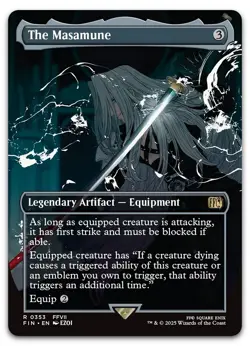 The Masamune (Borderless) #353 (NM) Final Fantasy FIN Magic MTG - Image 1