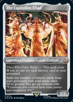 1x The Capitoline Triad - Foil Etched Light Play, English Universes Beyond: Assa - Image 1