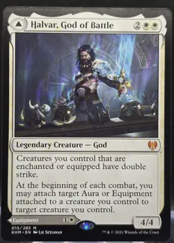 Halvar, God of Battle #15 Kaldheim Regular Mythic - Image 1
