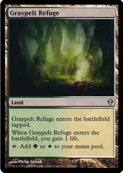 4x Graypelt Refuge Zendikar MTG Uncommon - Image 1
