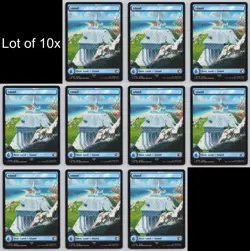 MTG (10) - Final Fantasy - Full Art Basic Land Island #299 -o64 - Image 1