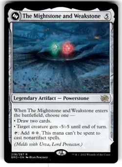 MTG The Mightstone and Weakstone Urza Planeswalker Bottom - The Brothers' War N - Image 1