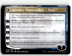 MTG The Mightstone and Weakstone Urza Planeswalker Bottom - The Brothers' War N - Image 2