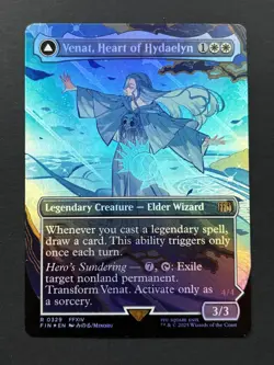MTG Final Fantasy - Hydaelyn, the Mothercrystal/Venat, Heart of Borderless Foil - Image 2