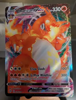 Charizard VMAX - 020/189 - Pokemon Darkness Ablaze Sword & Shield Rare Card NM - Image 1