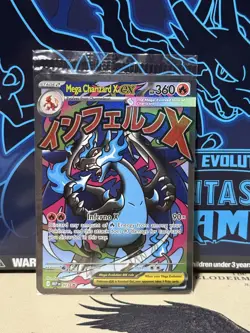 SEALED Mega Charizard X EX MEP 23 UPC Black Star Promo Pokemon TCG Card - Image 1