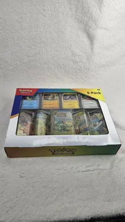 Pokemon TCG Scarlet & Violet Paldea Friends 5 Mini Tins Set + 4 Promo Cards Box - Image 2