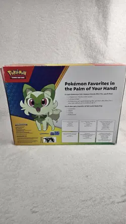 Pokemon TCG Scarlet & Violet Paldea Friends 5 Mini Tins Set + 4 Promo Cards Box - Image 4