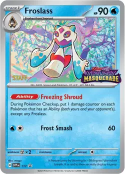 Pokemon TCG Twilight Masquerade Prerelease STAFF Sealed pack - Image 2