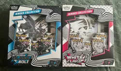 Pokemon Black Bolt & White Flare Binder Collection Bundle Set of 2 NEW - SEALED! - Image 1