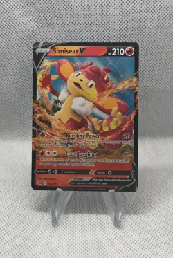 Simisear V 027/172 Pokemon TCG Sword & Shield Brilliant Stars Ultra Rare NM - Image 1