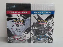 (2) Lot 2025 Pokemon White Flare & Black Bolt Sealed Booster Bundle Display Box - Image 1
