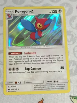 D446 POKEMON TCG BURNING SHADOWS PORYGON-Z #105 HOLO NM RARE - Image 1