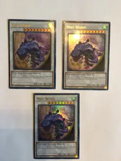 x3 Yugioh Mist Wurm HAC1-EN166 1st Edition Duel Terminal Ultra Rare Holo - NM - Image 1