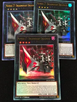 Yugioh Number 27: Dreadnought Dreadnoid DUOV-EN083 1st ULTRA x3 (NM) - Image 1