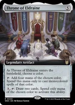 Throne of Eldraine (Extended Art) -Foil Near Mint MTG - Image 1