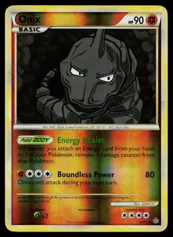 Pokemon Card - Onix Unleashed 56/95 Reverse Holo - Image 1