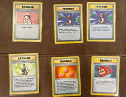 Pokemon Base Set Shadowless Trainer Lot of 6 Cards 1999 WoTC Vintage - Image 1