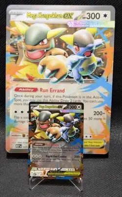 Mega Kangaskhan Ex - MEP025 - Oversized Jumbo Promo Card and Small Card Normal - Image 1
